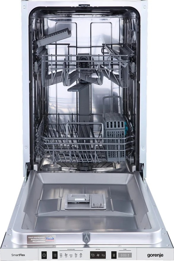 Изображение Встраиваемая посудомоечная машина Gorenje GV522E10S (узкая, 9 комплектов)