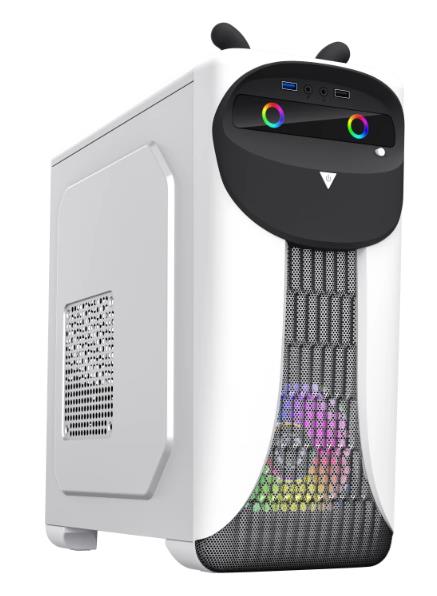 Изображение Корпус GameMax Cute OWL White Black (mATX, Mini-ITX, белый, без БП)/(Cute OWL White-Black)