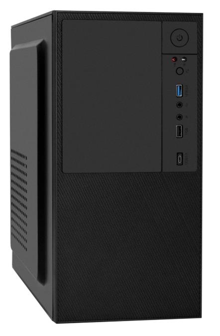 Изображение Корпус ExeGate BAA-308UC Black (mATX, Mini-ITX, черный, без БП)/(EX297995RUS)