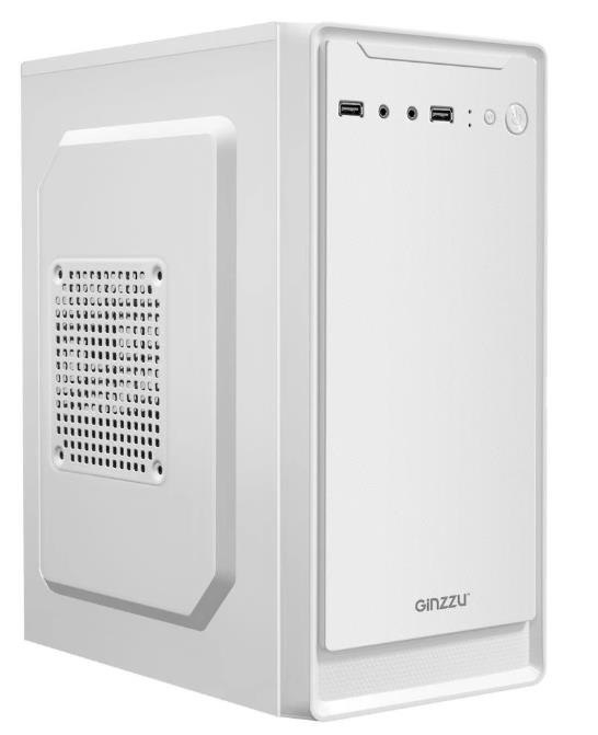 Изображение Корпус Ginzzu B185 White (mATX, Mini-ITX, белый, без БП)/(B185 White)