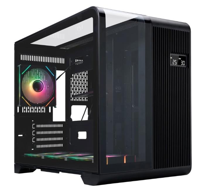 Изображение Корпус 1STPLAYER RT6 ARGB Black (mATX, Mini-ITX, черный, без БП)/(RT6-BK-3FC7R-1FC7)