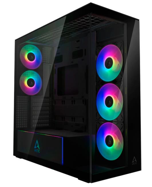 Изображение Корпус Arctic Xtender Mirror Black (mATX, ATX, Mini-ITX, EATX, черный, без БП)/(ACPCC00018A)