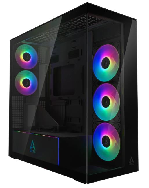 Изображение Корпус Arctic Xtender VG Mirror Black (mATX, ATX, Mini-ITX, EATX, черный, без БП)/(ACPCC00019A)