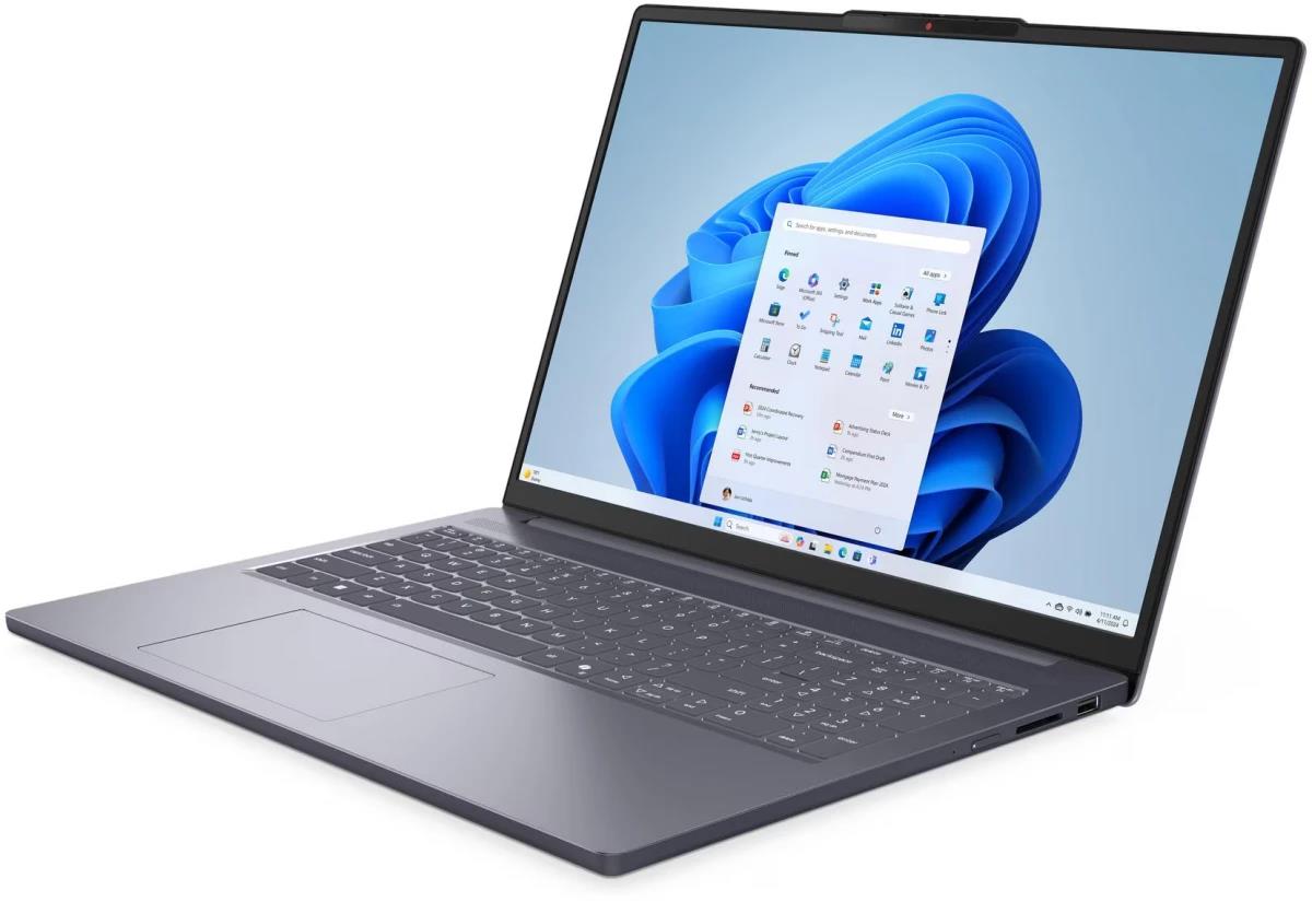 Изображение Ноутбук Lenovo IdeaPad Slim 3 16AHP10 (AMD 8840HS 3300 МГц/ SSD 512 ГБ  /RAM 16 ГБ/ 16" 1920x1200/VGA встроенная/ Без ОС) (83KB000DRK)