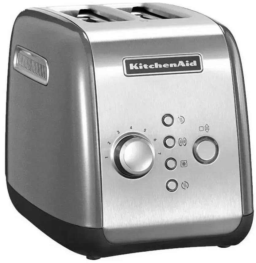 Изображение Тостер KitchenAid 5KMT221ESX на 2 тоста моторизованный (1100 Вт  стальной)