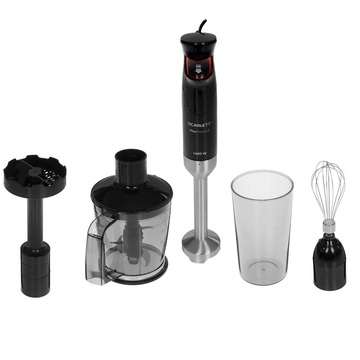 Изображение Блендер Scarlett SC-HB42M35 (погружной/1600 Вт/черный)