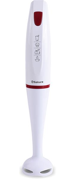 Изображение Блендер Sakura SA-6223WR (погружной/400 Вт/белый)