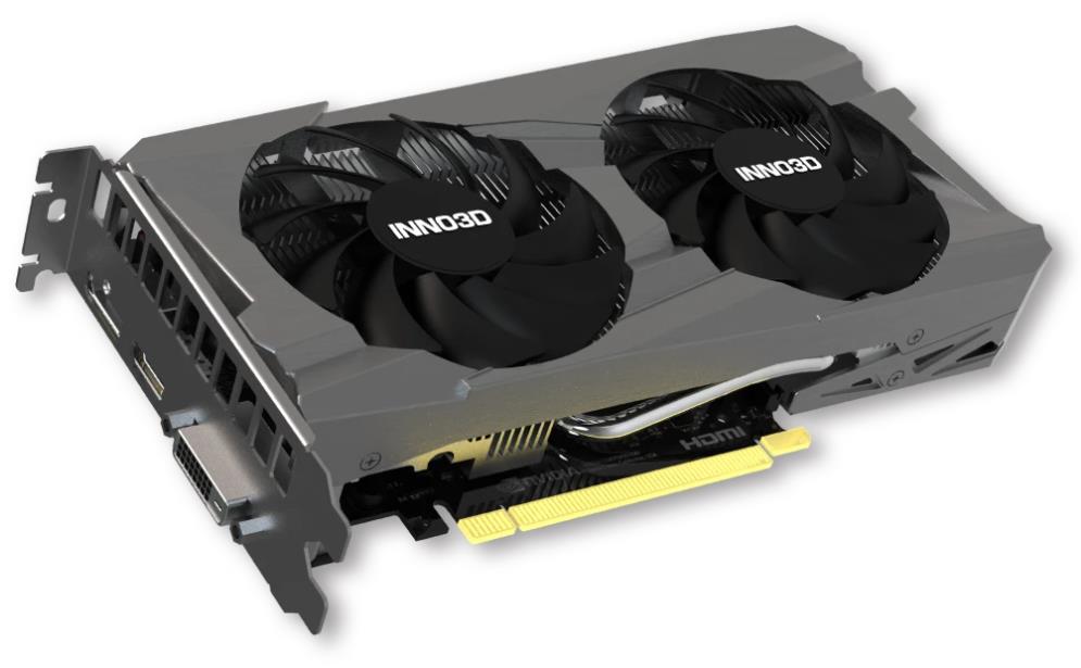 Изображение Видеокарта Inno3D NVIDIA GeForce RTX 3050 Twin X2 OC V2 8Gb 8 Гб (NVIDIA GeForce RTX 3050, GDDR6)/(N30502-08D6X-1711VA41)