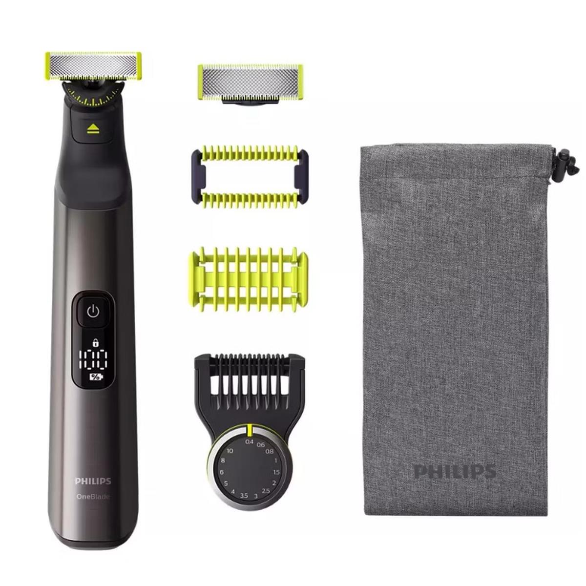 Изображение Триммер тела, бороды и усов Philips QP6551/15, серый