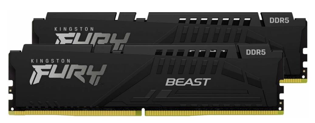 Изображение Оперативная память 2x32 GB DDR5 Kingston Fury Beast (41600 Мб/с, 5200 МГц, CL40)