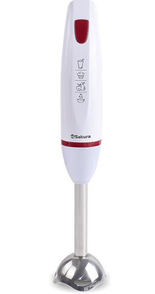 Изображение Блендер Sakura SA-6224WR (погружной/400 Вт/красный, белый)