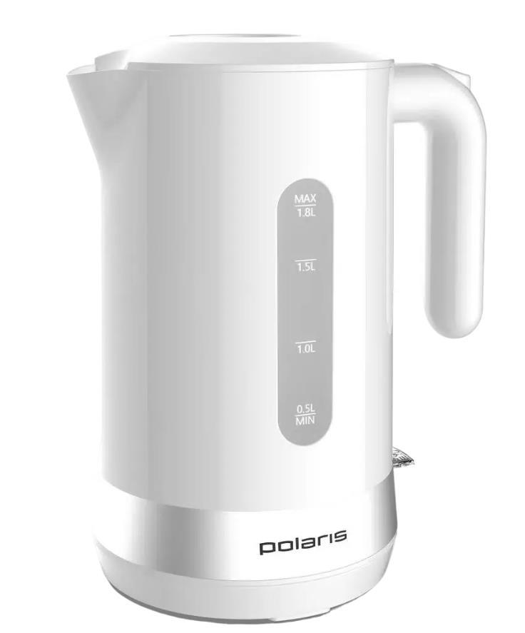 Изображение Электрический чайник Polaris PWK-1896 С (2200W,1,7л, диск, ВЕРХНИЙ ЗАЛИВ, пластик) (2200 Вт/1,7 л /пластик/белый)