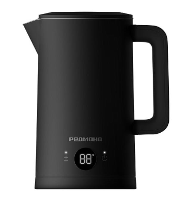 Изображение Электрический чайник REDMOND KM-245 (2200 Вт/1,7 л /пластик, нержавеющая сталь/черный)