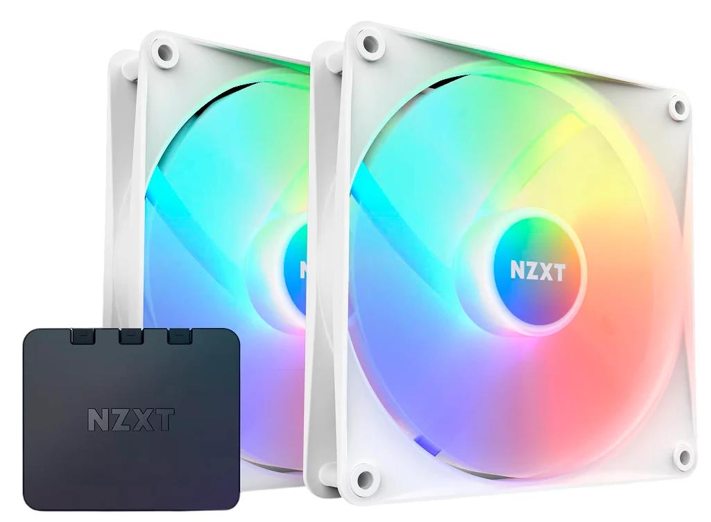 Изображение Вентилятор NZXT F140 RGB Core White (1800 об/мин , 140x140x25 мм,4-pin PWM)