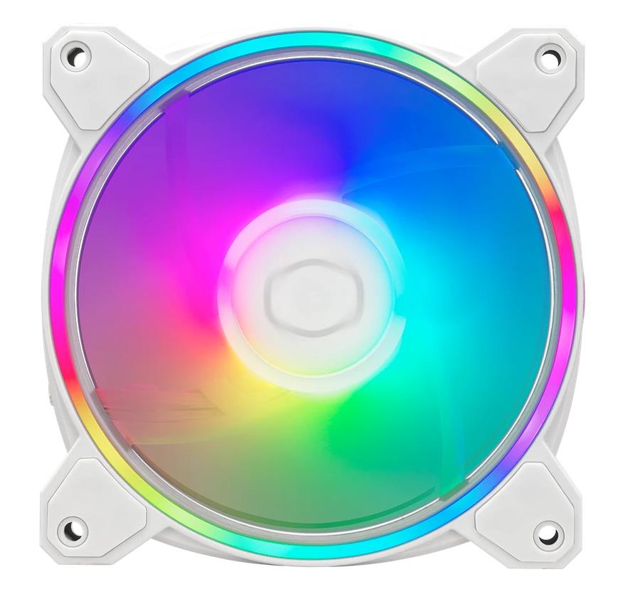 Изображение Вентилятор Cooler Master MasterFan MF120 HALO2 White (2050 об/мин , 120x120x25 мм,4-pin PWM)