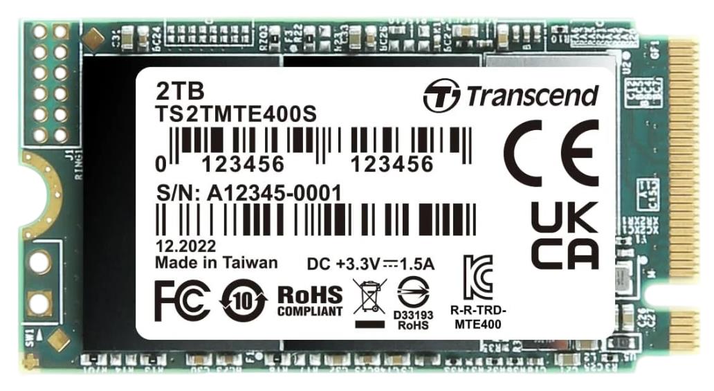 Изображение SSD диск Transcend MTE400S 2000 Гб 2230 (TS2TMTE400S)