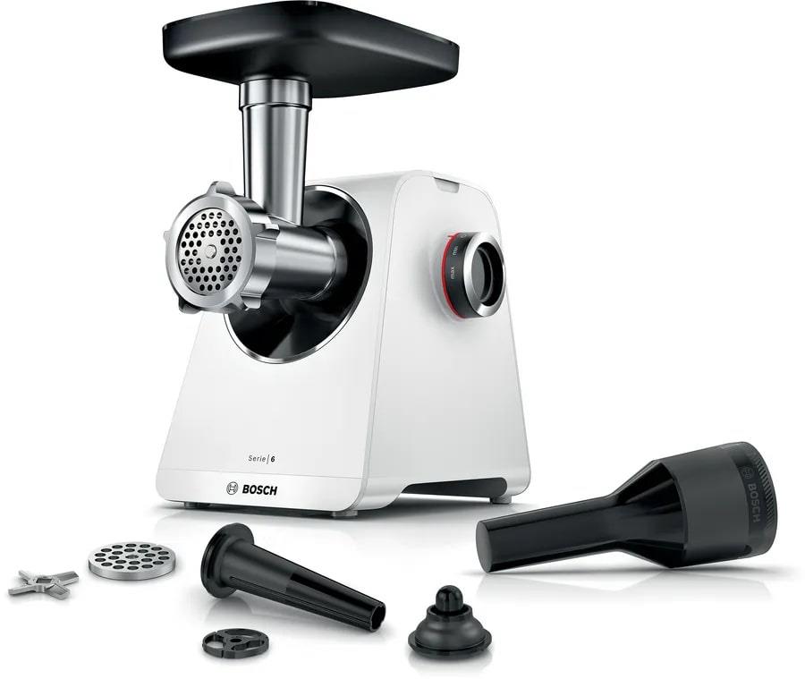 Изображение Мясорубка Bosch MFWS607W (500 Вт /3,5 кг/мин/белый)