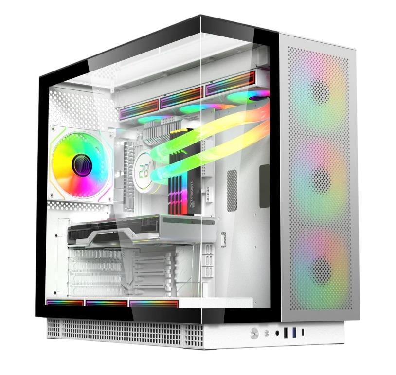 Изображение Корпус ACD Phantom 100 (mATX, ATX, Mini-ITX, EATX, белый, без БП)/(AH-SI1GC-000)