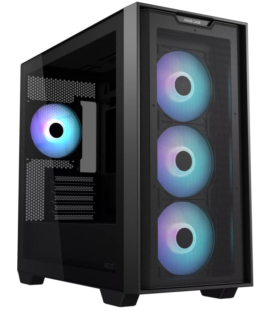 Изображение Корпус Asus A21 Plus Black (mATX, Mini-ITX, черный, без БП)/(90DC00H0-B19010)