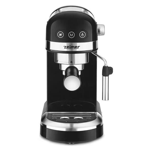 Изображение Кофеварка Zelmer EXPRESSO ZCM7295 черный (рожковая//1350 Вт )