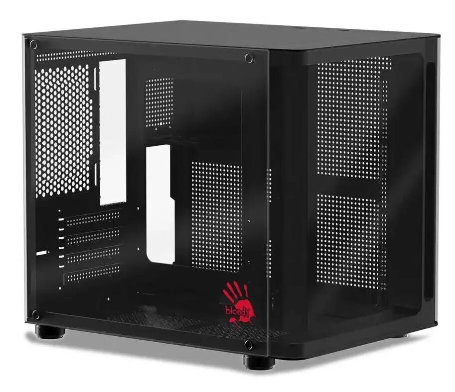 Изображение Корпус Bloody BD-CC104 Black (mATX, Mini-ITX, черный, 420 Вт)/(BD-CC104-BK)