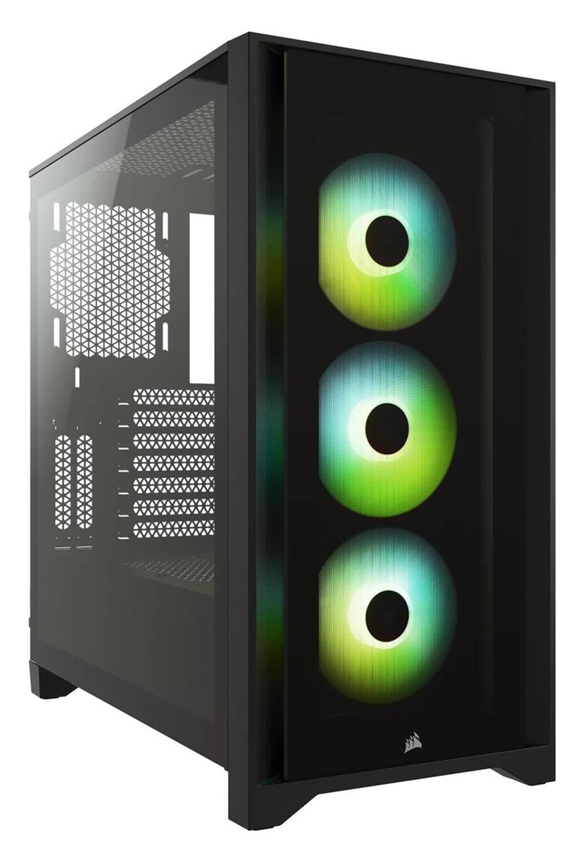 Изображение Корпус Corsair iCUE 4000X RGB Black (mATX, ATX, Mini-ITX, черный, без БП)/(CC-9011204-WW)