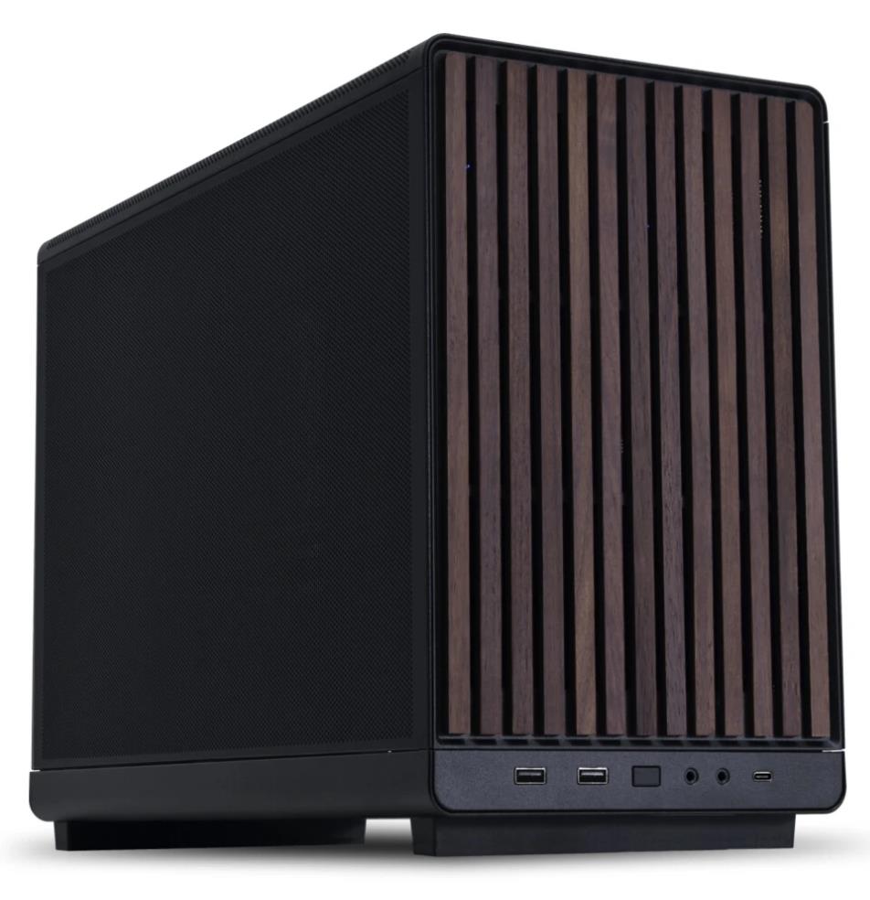 Изображение Корпус Lian Li A3-mATX Wood (mATX, Mini-ITX, черный, без БП)/(G99.A3X-WD.R0)