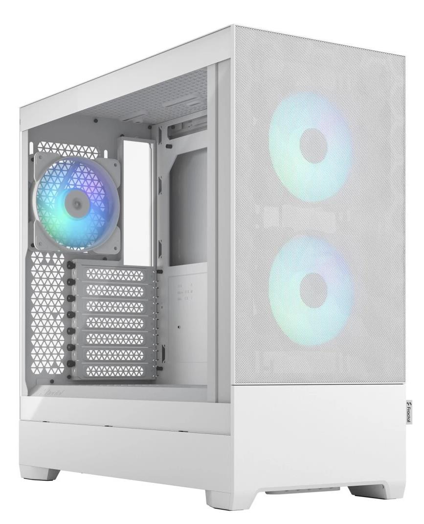 Изображение Корпус Fractal Design Pop Air RGB White TG Clear Tint (mATX, ATX, Mini-ITX, белый, без БП)/(FD-C-POR1A-01)