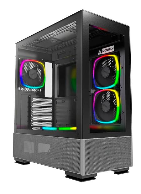 Изображение Корпус Montech SKY TWO Black (mATX, ATX, Mini-ITX, черный, без БП)/(SKY TWO)