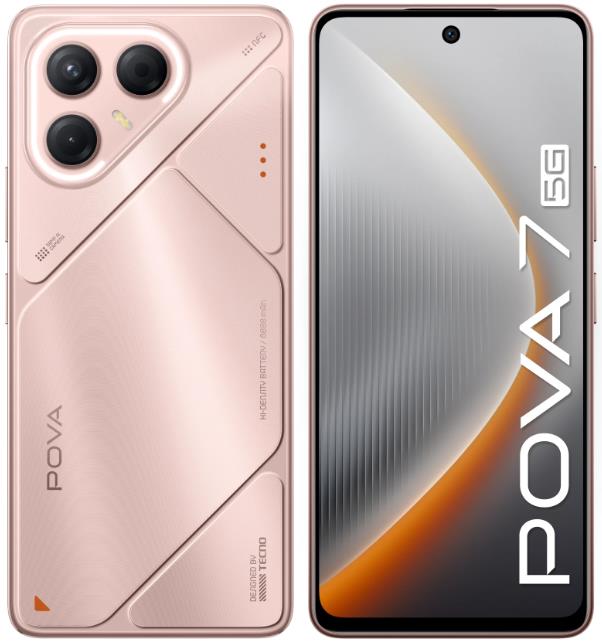 Изображение Смартфон TECNO POVA 7 5G (128 Гб/8 Гб) розовый