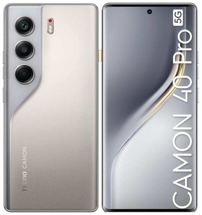 Изображение Смартфон TECNO CAMON 40 Pro 5G (256 Гб/8 Гб) серый