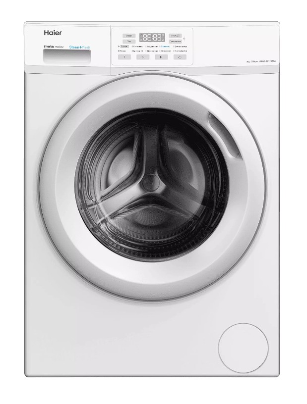 Изображение Стиральная машина Haier HW60-BP12919A, белый (фронтальная, 6 кг, 1200 об/мин )