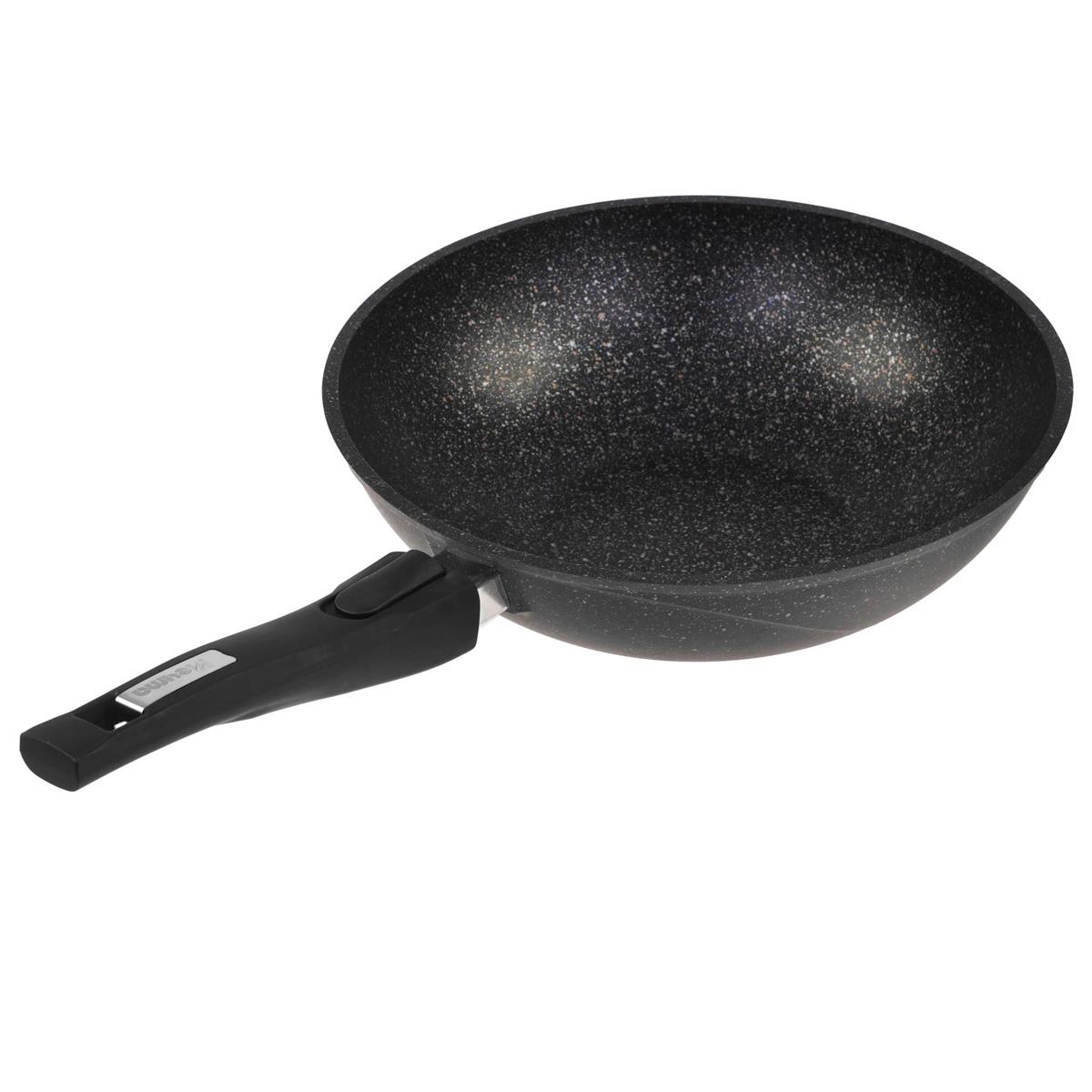 Изображение Сковорода-вок Мечта 078803 Гранит star WOK съемная ручка (28 см Съемные ручки)