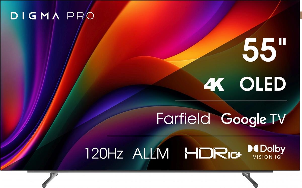Изображение Телевизор Digma PRO OLED 55M 55" HDR, 4K Ultra HD Smart TV черный