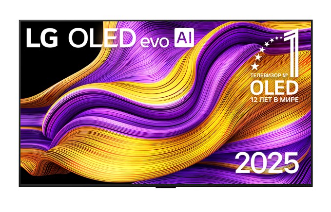 Изображение Телевизор LG OLED55G5RLA 55" HDR, 4K Ultra HD Smart TV серебристый, черный