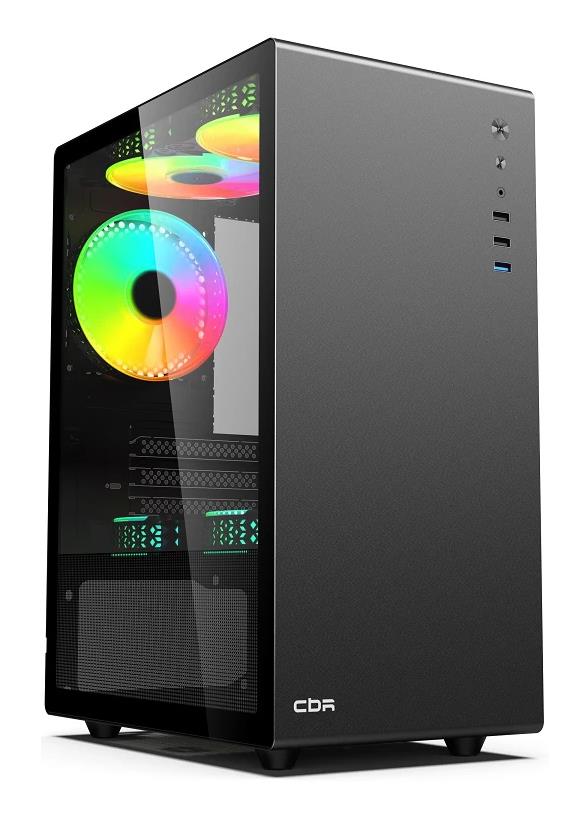 Изображение Корпус CBR PCC-MATX-V500-WPSU (mATX, Mini-ITX, черный, без БП)/(PCC-MATX-V500-WPSU)