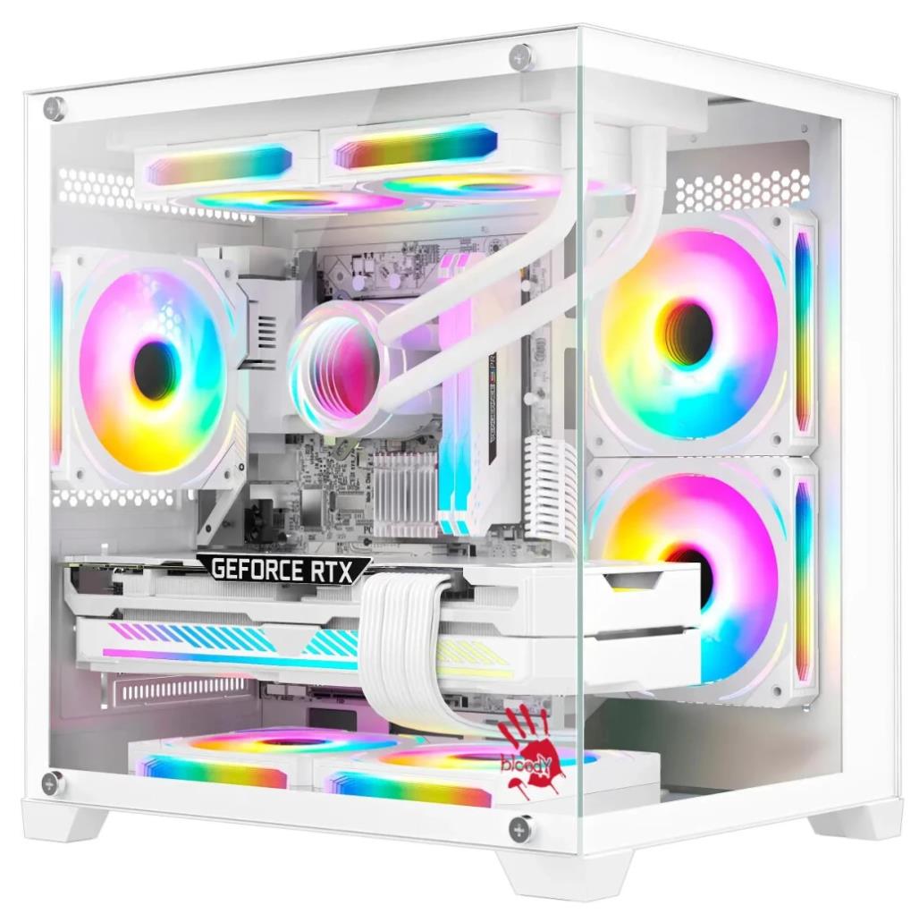 Изображение Корпус Bloody BD-CC105 White (Mini-ITX, белый, без БП)/(BD-CC105-WH)