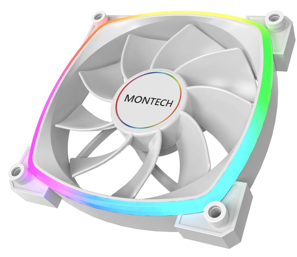 Изображение Вентилятор Montech RX120 PWM WHITE (1600 об/мин , 120x120x25 мм,4-pin PWM)
