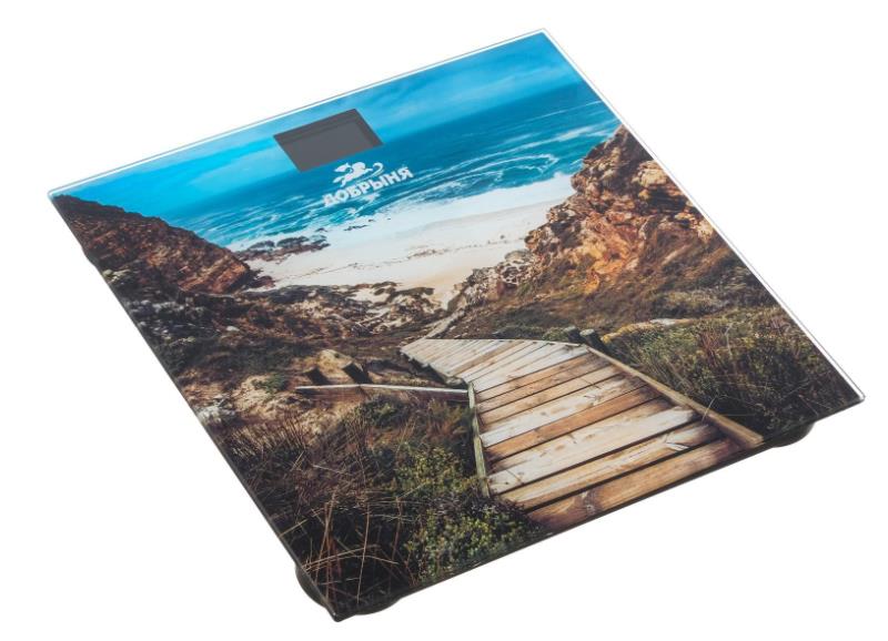 Изображение Весы Добрыня DO - 3006F (180кг) электр.(дорога к морю),рисунок