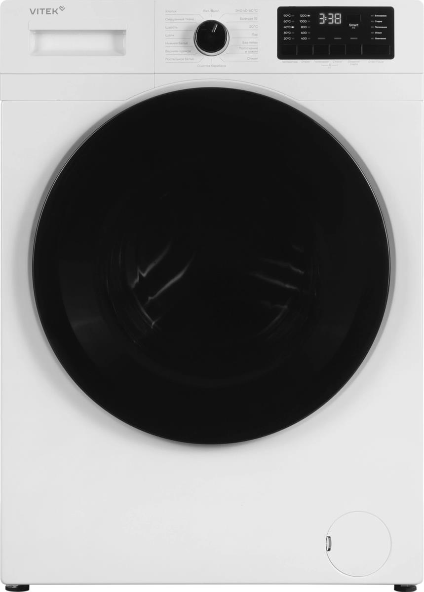Изображение Стиральная машина VITEK VT-WME8201, белый (фронтальная, 8 кг, 1200 об/мин )