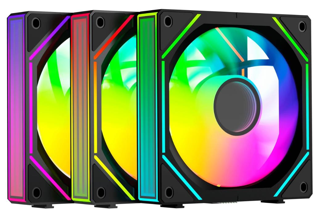 Изображение Вентилятор Ocypus Gamma F12 UNI BK ARGB (1800 об/мин , 120x120x25 мм,4-pin PWM)