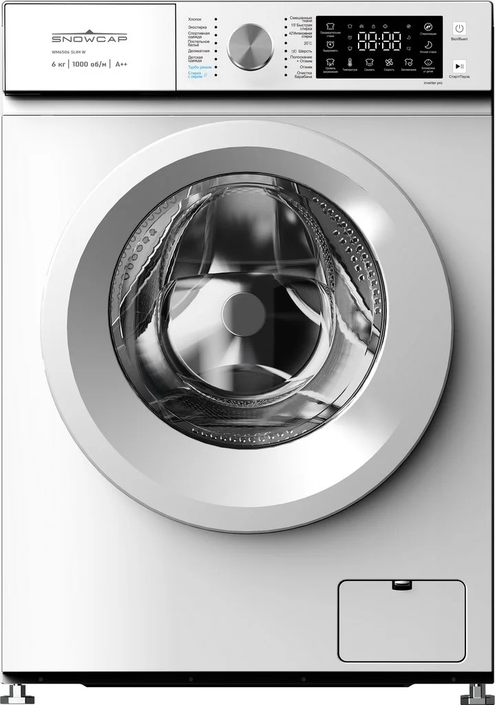 Изображение Стиральная машина Snowcap WM6506 SLIM W, белый (фронтальная, 6 кг, 1000 об/мин )