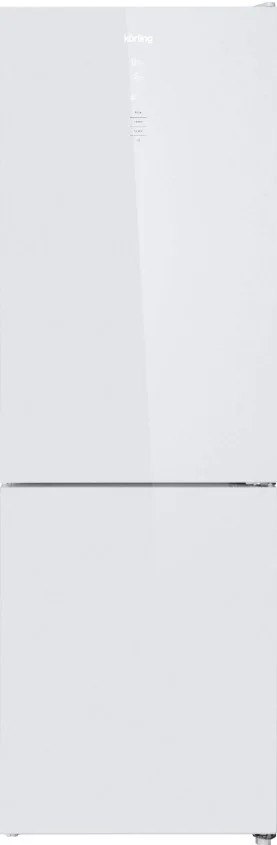 Изображение Холодильник Korting KNFC 61869 GW белое стекло (A+,261 кВтч/год)