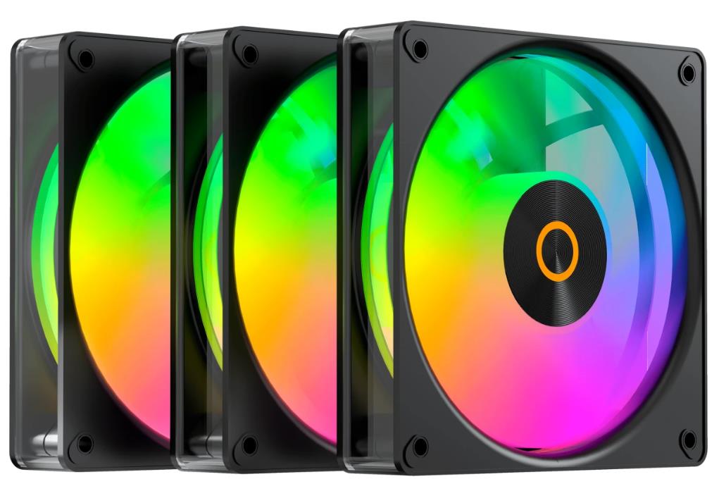 Изображение Вентилятор Ocypus Gamma F12 Elite BK ARGB (1800 об/мин , 120x120x25 мм,4-pin PWM)