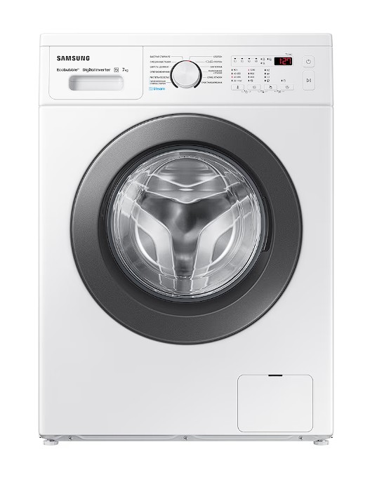 Изображение Стиральная машина Samsung WW70AG4S21VELD, белый (фронтальная, 7 кг, 1200 об/мин )