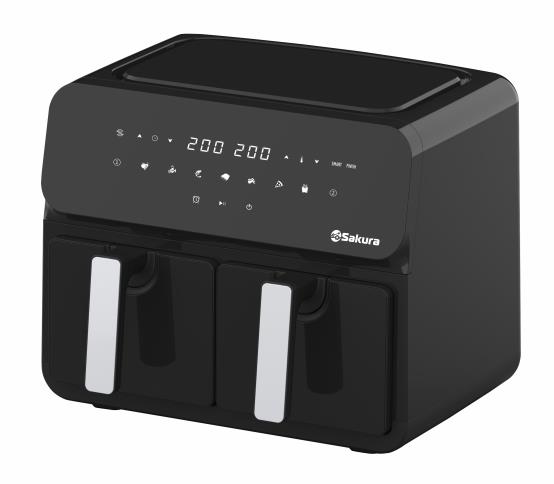 Изображение Аэрогриль Sakura SA-7687BK 2 чаши по 5л (1700 Вт /10 л )