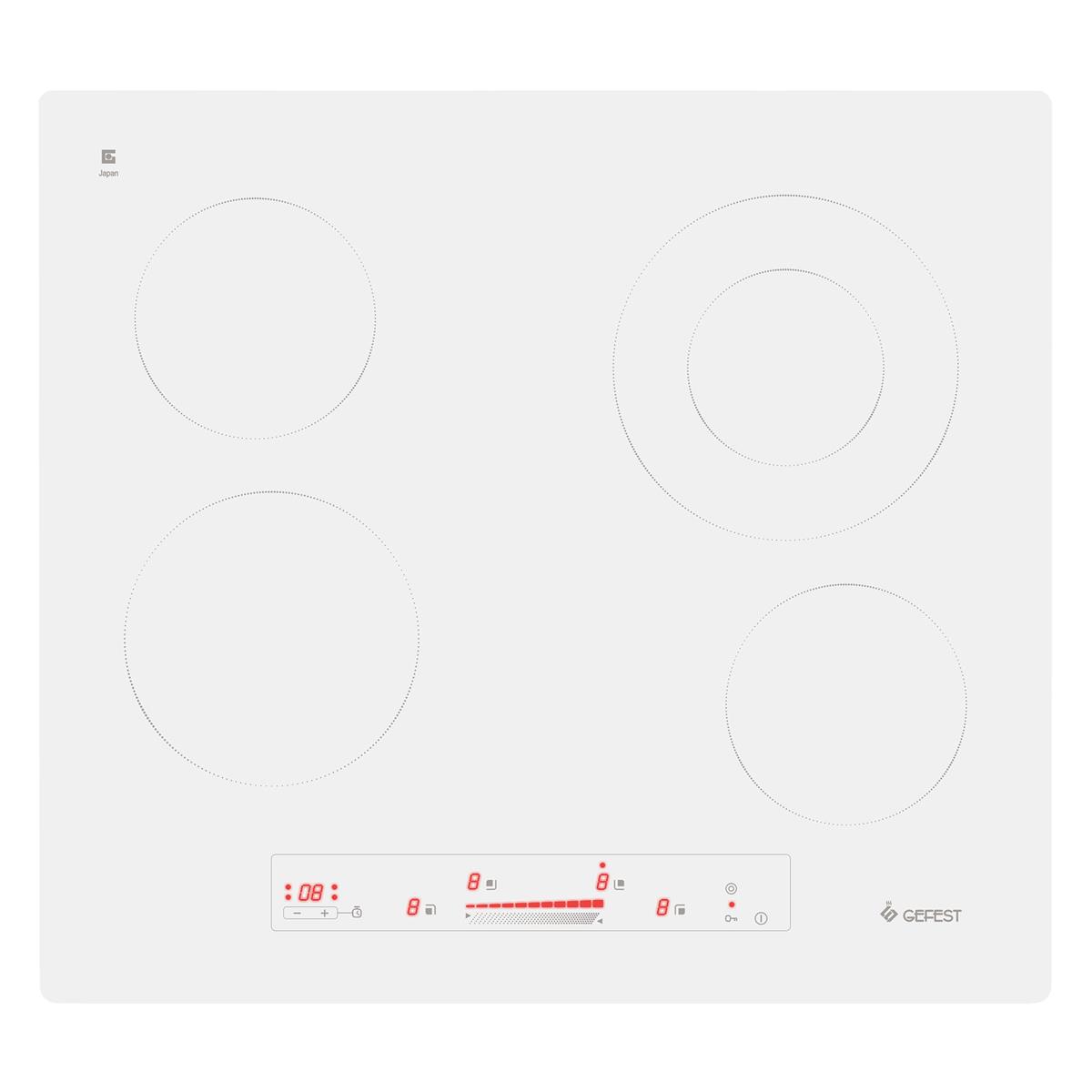 Изображение Варочная панель Гефест ПВЭ 4233 К12 (белый)