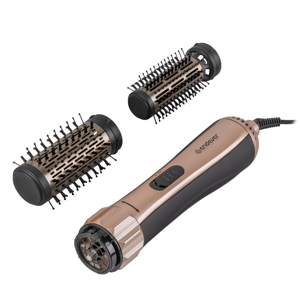 Изображение Фен-щетка Endever Aurora-503 (1200 Вт /розовое золото, графит)