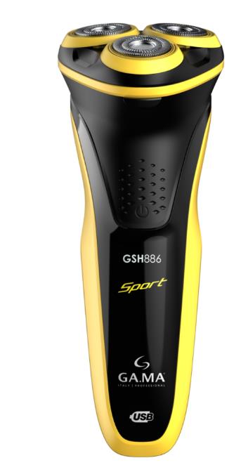 Изображение Бритва GA.MA GSH886 SPORT - MS (GM0606),черный, желтый