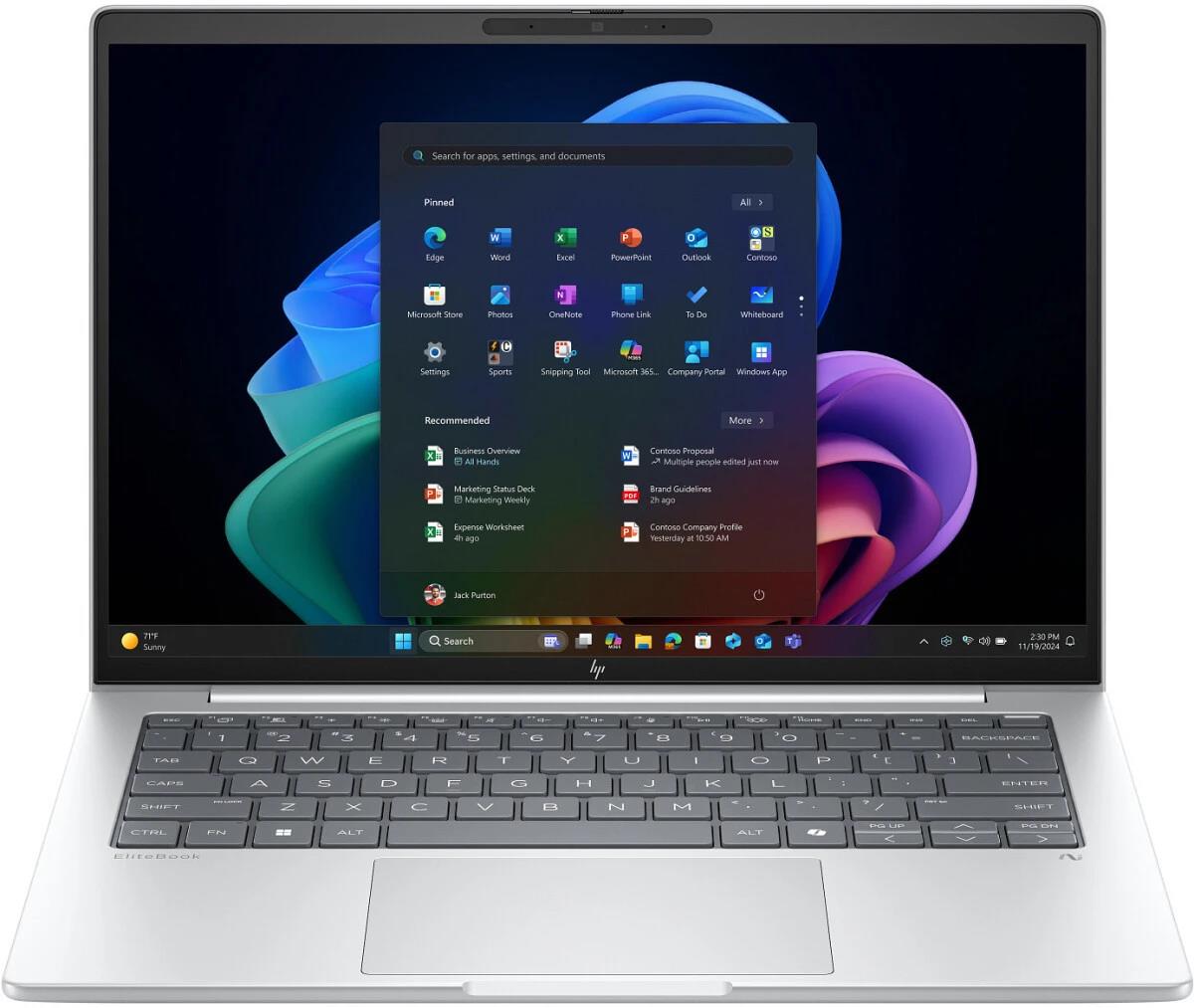 Изображение Ноутбук HP EliteBook 8 G1i 14 (Intel 255U 2000 МГц/ SSD 512 ГБ  /RAM 16 ГБ/ 14" 1920x1200/VGA встроенная/ Windows 11 Pro) (C15A6ET)